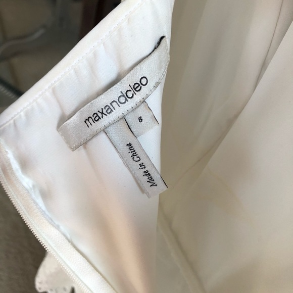 BCBG MAX & CLEO White Lace Dress, sz. 8 - Picture 7 of 7